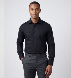 Slim Fit Black Shirt