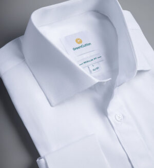 Regular Fit White Herringbone Non Iron Shirt